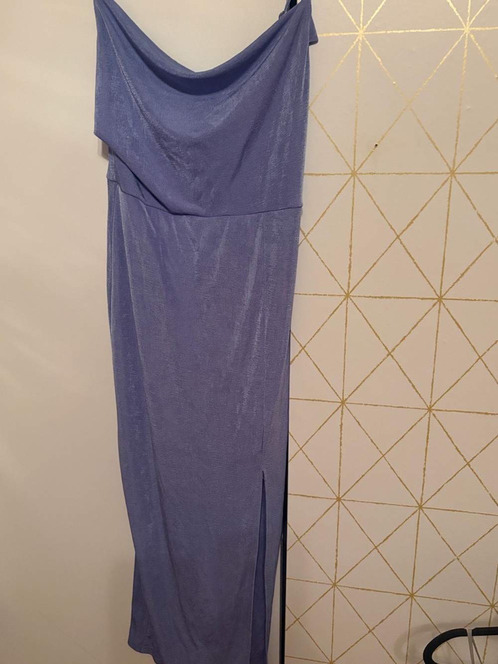Hello Molly Periwinkle Blue Cowl Neck Maxi Dress - Very Comfy!